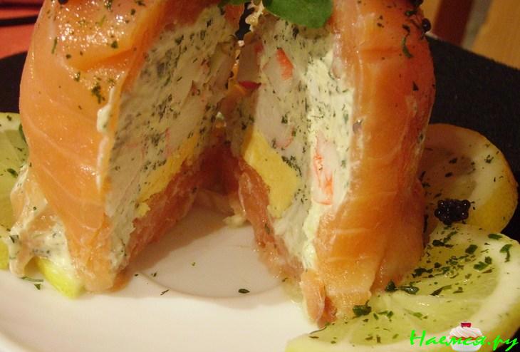 Закуска из лосося «Поцелуйчик-колокольчик»