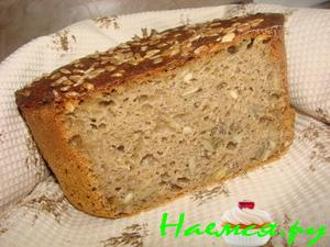 Ржаной хлеб на закваске с семечками: подсолнуха, тыквы, льна (вариант) Ржаной хлеб на закваске с семечками: подсолнуха, тыквы, льна (вариант)