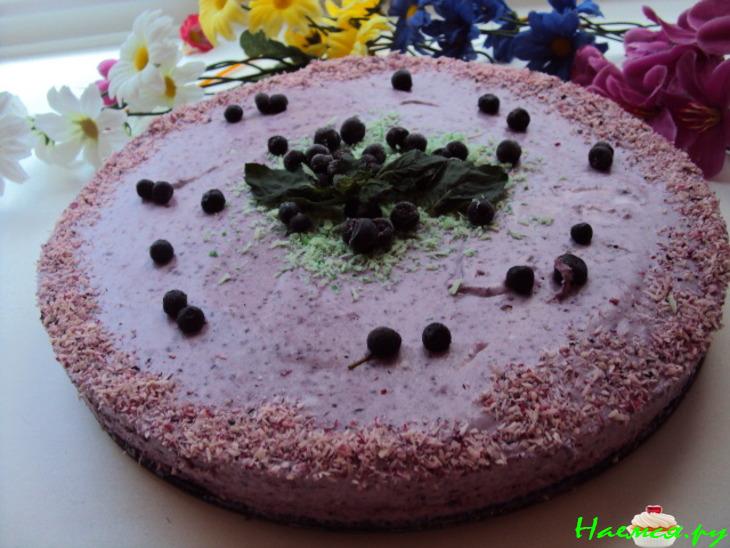 Черничный торт из гречишной муки Черничный торт из гречишной муки