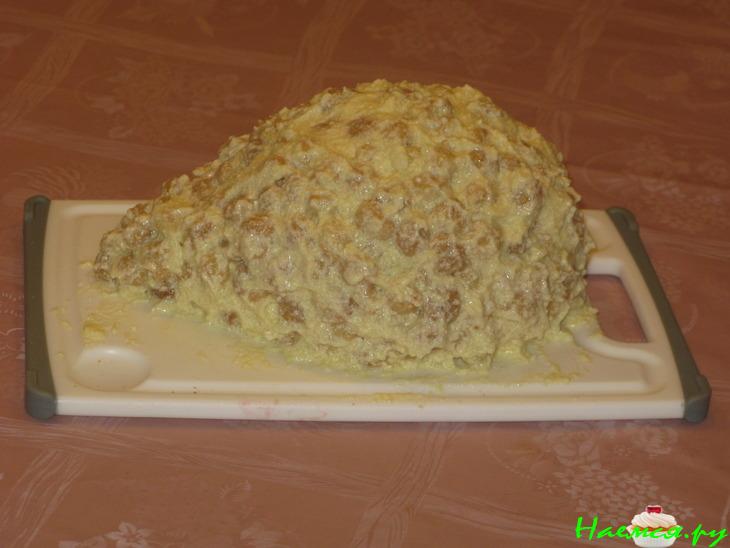 Торт из заварных шариков 'Равнодушных нет'