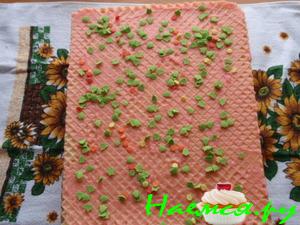 Вафельные пирожные с желе