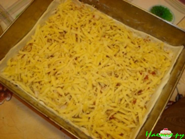 Пирог с грушей и сыром