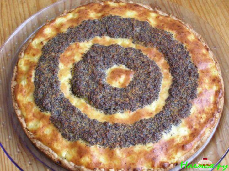 Маково-творожный пирог