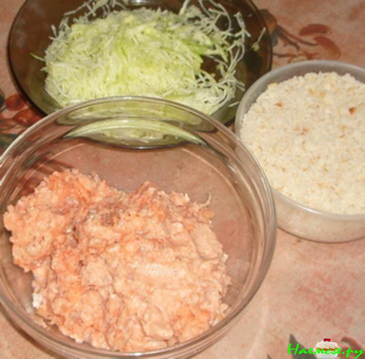 Рыбно-кабачковые зразы с грибами Рыбно-кабачковые зразы с грибами