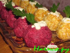 Свекольные и морковные колобки