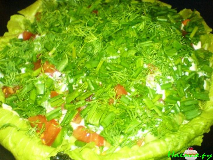 Салат с мясом Дёнер-Кебаб