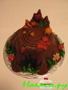 Торт "Пенёк" из Юбилейного печенья