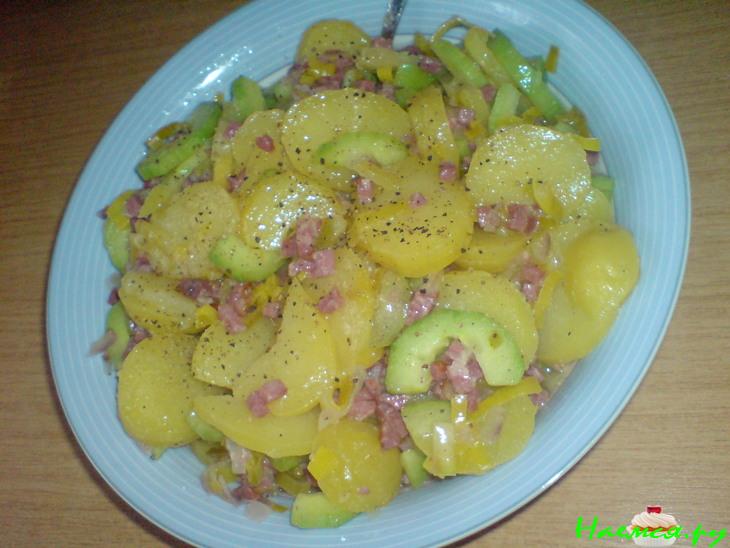 Kартофельно-огуречный салат