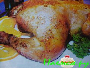 Курица в вине с чесноком