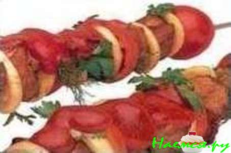 Шашлык из телячьего сердца