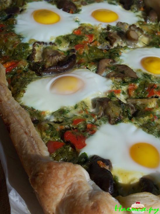 Пирог фермерский "Яичница с сыром"