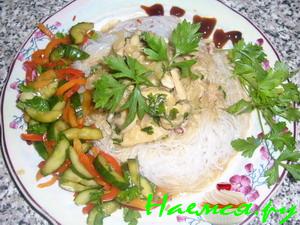 Фунчоза с морепродуктами