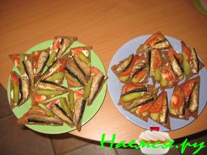 Тосты со шпротами