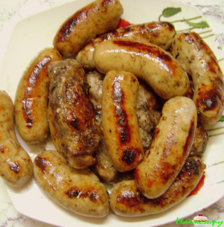 Куриные колбаски домашние
