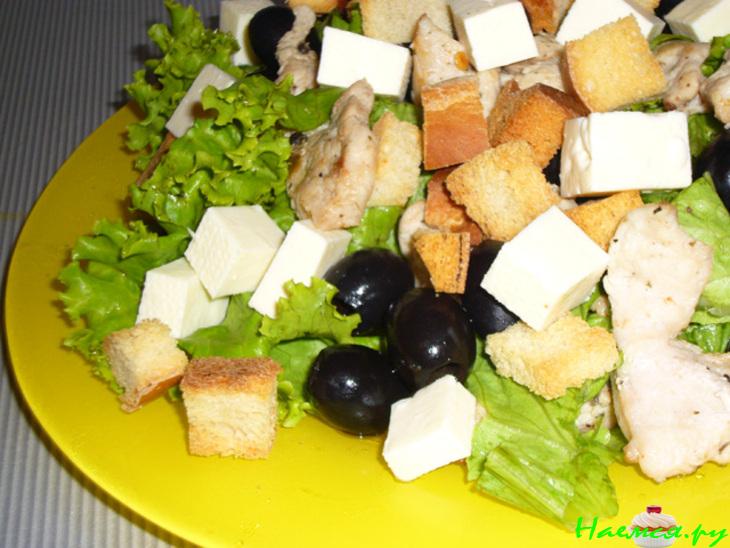 Салат из нежной куриной грудки
