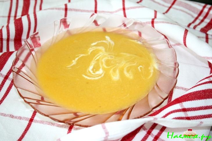 Крем-суп из тыквы с птицей