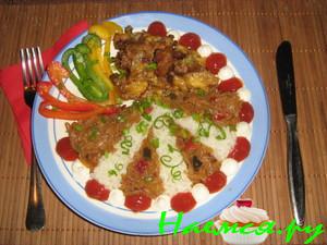 Кролик в сметане под сырной корочкой