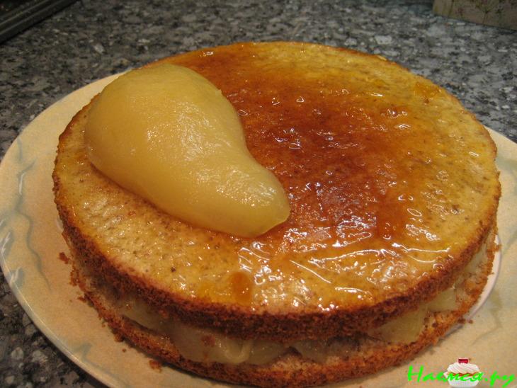 Шоколадно-грушевый торт