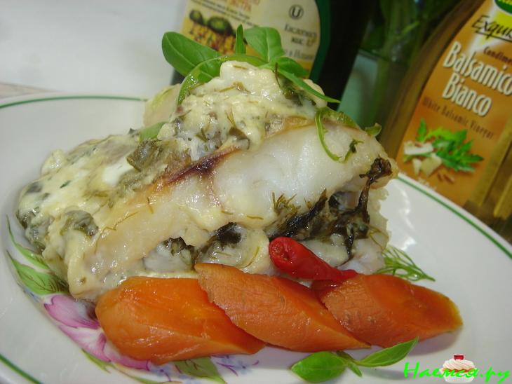 Теляпия под сметанным соусом