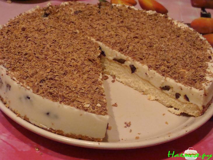 Пирог творожный с черносливом "Нежность"