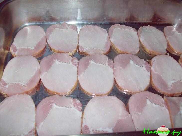 Картофельная запеканка с копчёным окороком