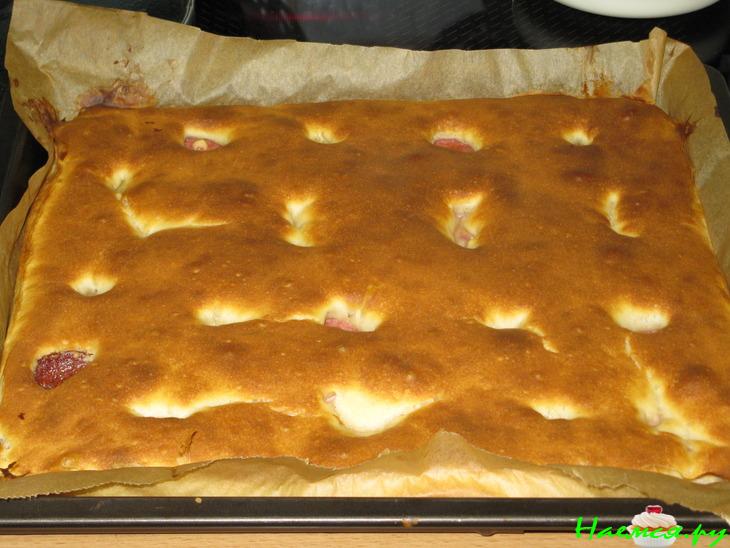 "Бабат" пирог быстрый с колбаской