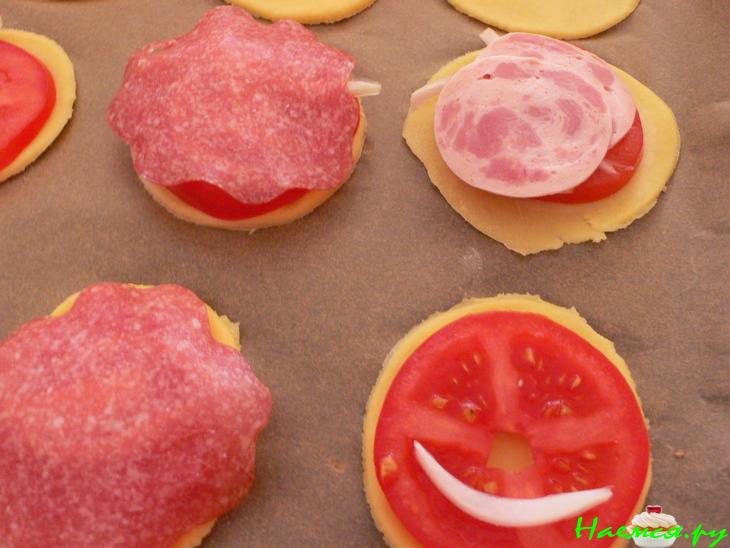 Пицца талер из творожного теста