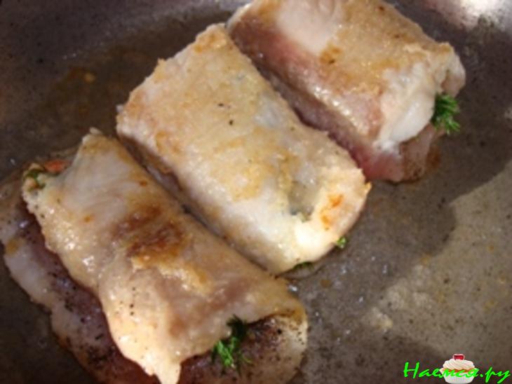 Рыбные рулетики с креветками