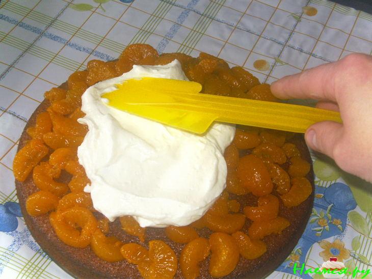 Мандариновый тортик с корицей