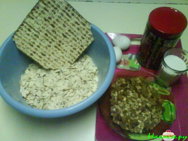 Торт из мацы (без выпечки)