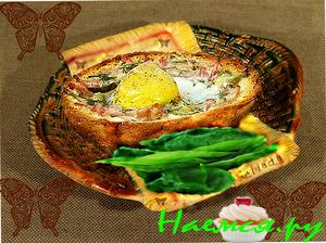 Булочки с ветчинной начинкой