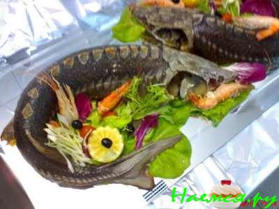 Осетр запеченный в духовке