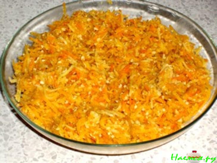 Витаминный салат с кольраби и тыквой