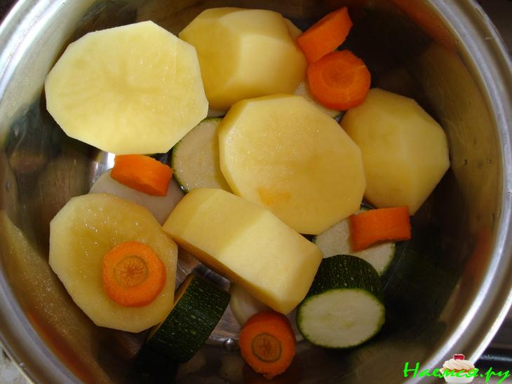 Картофельно-овощное пюре на гарнир