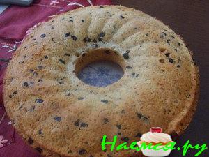 Орехово-шоколадный кекс к чаю