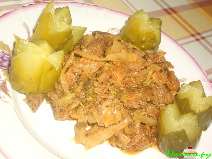 Капуста с мясом "Веселая тройка" Капуста с мясом "Веселая тройка"