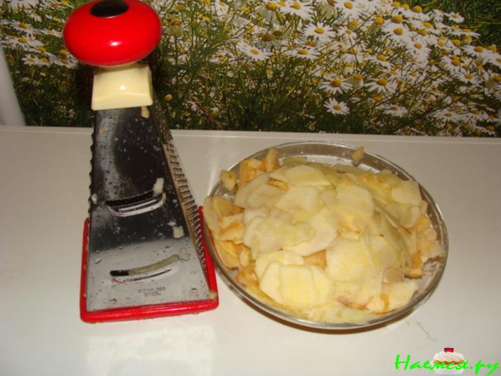 Яблочный пирог с кремом