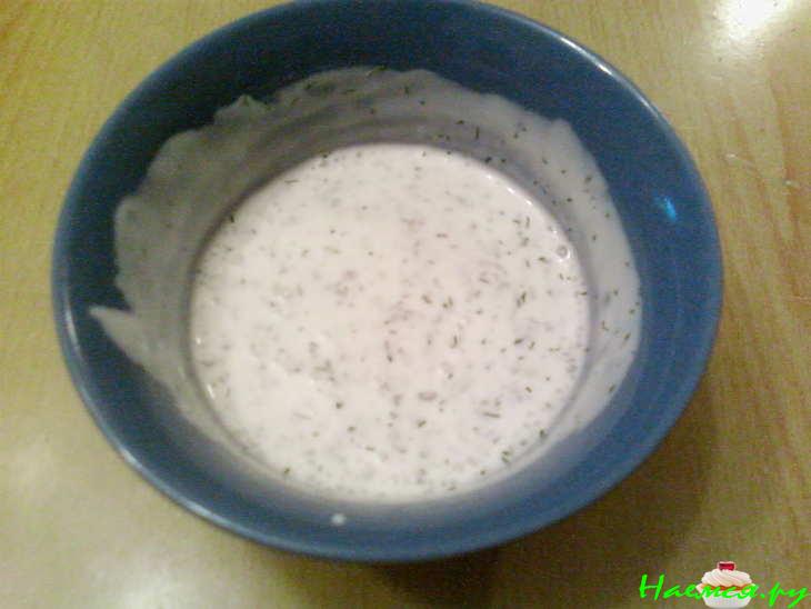 Рыбка с майонезным соусом