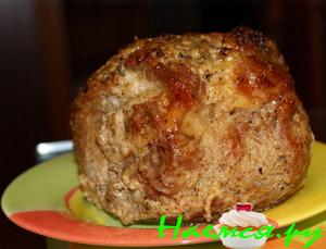 Буженина в горчично-чесночном маринаде