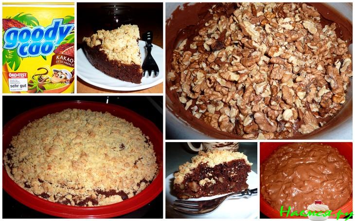 Шоколадно-ореховый пирог (вариация)