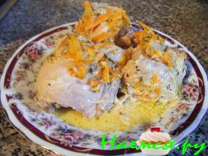Курица тушёная с сыром