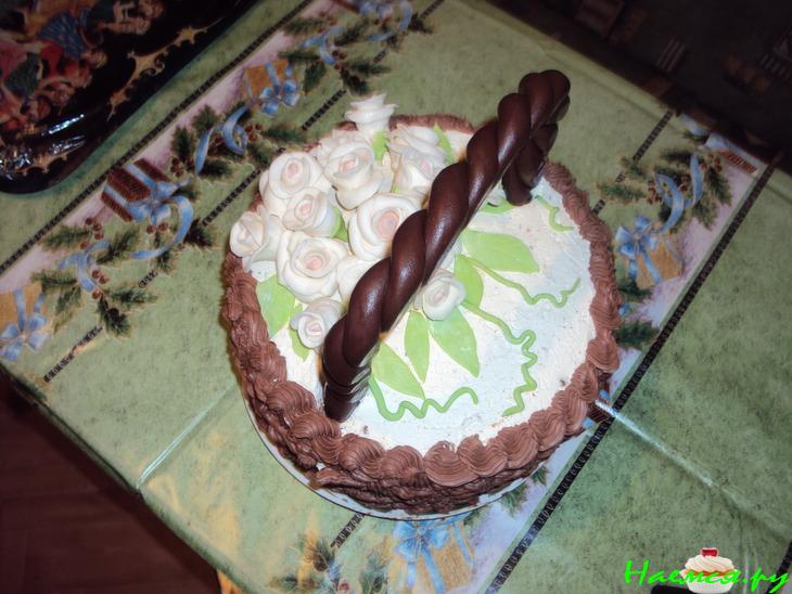 Торт "Корзина с цветами" Торт "Корзина с цветами"