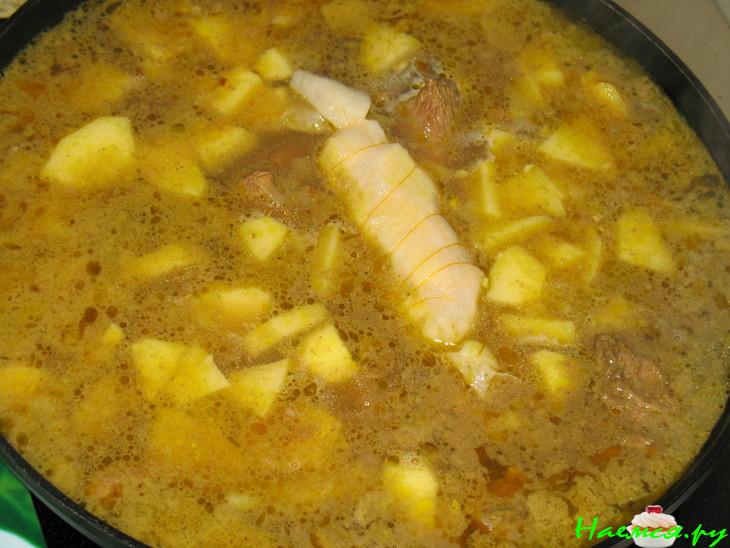 Таджин из баранины с айвой