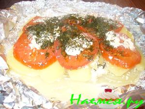 Запечённый красный окунь