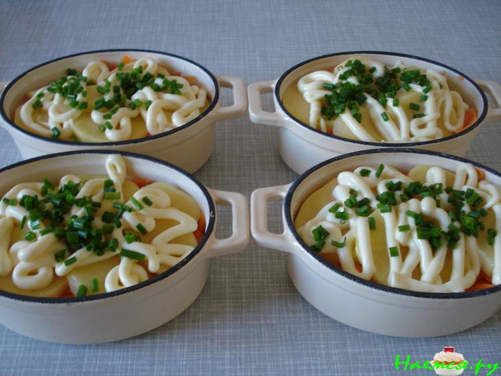 Рыба в горшочках