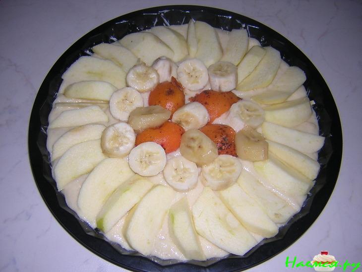 Манник с творожно-фруктовой начинкой