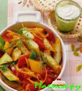 Овощная смесь в сметанном соусе