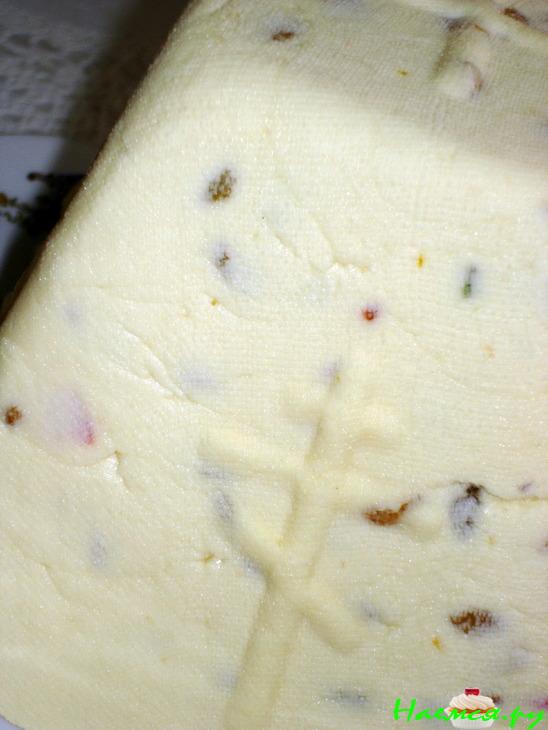 Пасха творожная с изюмом и цукатами Пасха творожная с изюмом и цукатами