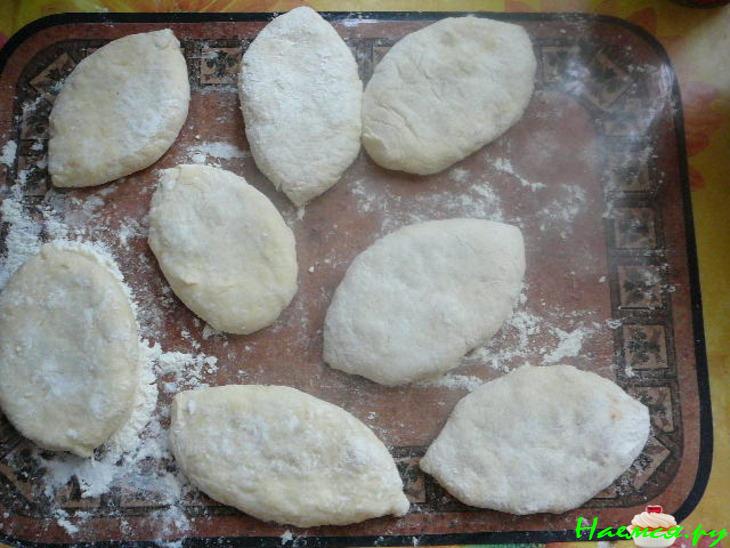 Лапти с рыбой