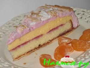 Торт с лаймом и малиной "Нежнее нежного"